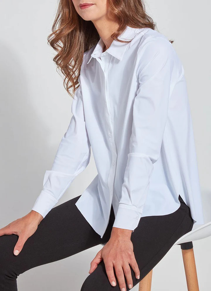 Connie Slim Button Down | Lyssé New York: Fabric. Fit. Fashion. | Lysse NY
