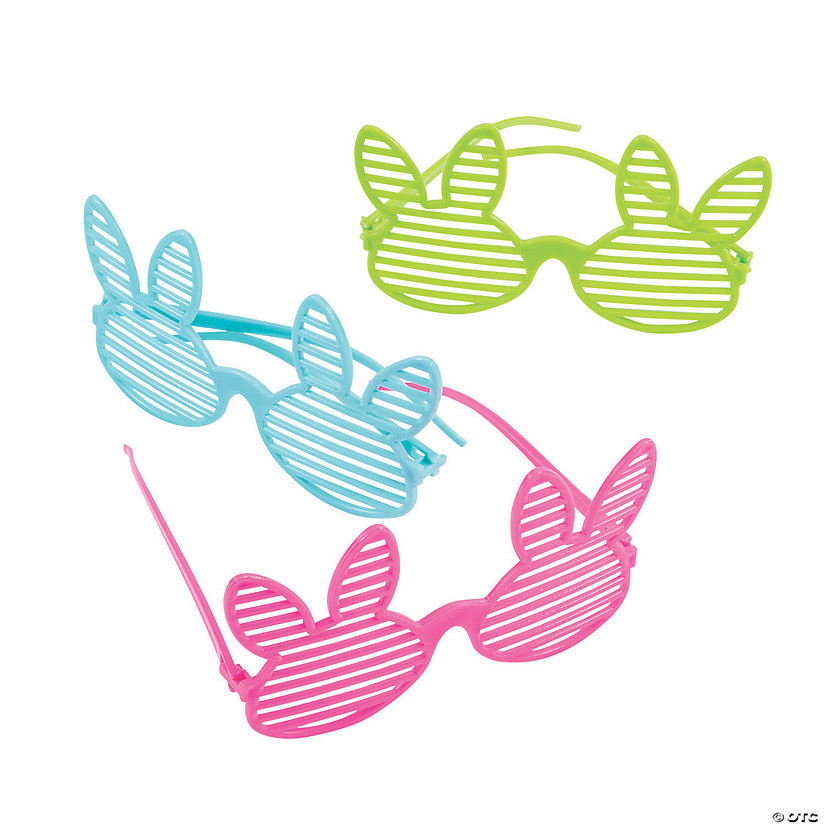Kids Easter Bunny Shutter Glasses - 12 Pc. | Oriental Trading Company