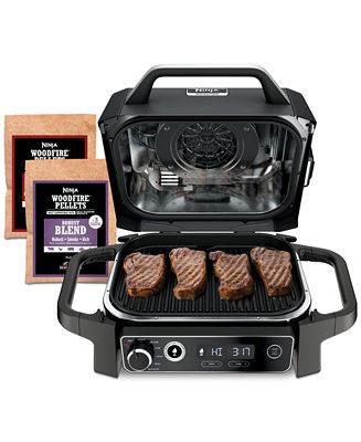 Ninja Woodfire Outdoor Grill & Smoker, 7-in-1 Master Grill, BBQ Smoker and Air Fryer with Woodfir... | Macy's Canada