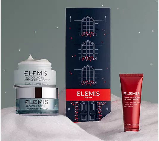 ELEMIS Pro-Collagen Marine Cream & Overnight Matrix Gift Set - QVC.com | QVC