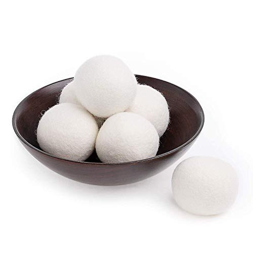 Friends Forever Wool Dryer Balls 6-Pack XL Wool Laundry Balls for Dryer as Reusable Natural Fabric Softener, Dryer Sheets, Saves Drying Time & Reduces Clothes Wrinkles, Ideal for Drying Dog Beds | Amazon (US)