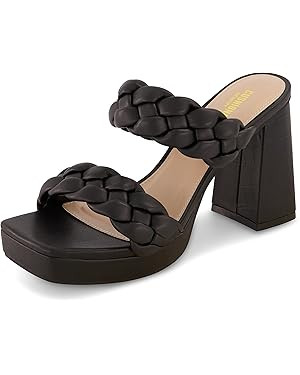 CUSHIONAIRE Women's Aurora braided platform sandal +Memory Foam and Wide Widths Available | Amazon (US)