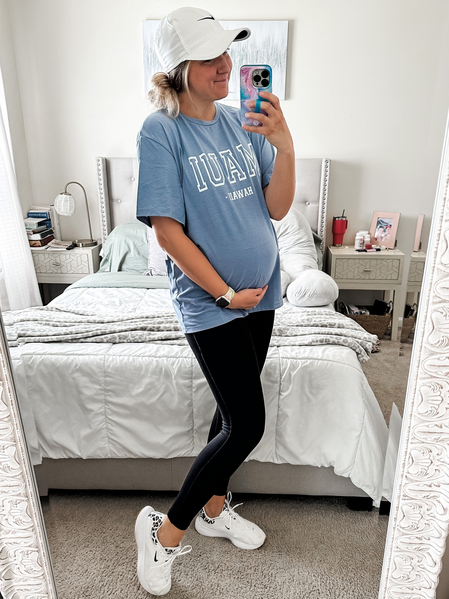 Awkward smile, cute bump.👏🏼

Loving this oversized tee from Amazon. Normally I’d wear a small but I wanted to make sure it fit oversized even with the baby bump! Wearing a medium and love it!

These exact Nikes Reacts are no longer available but linking a similar pair!
Amazon tee
Amazon style
Oversized tee
Maui tee
Travel look
Vacation style
Fit look
Fit check
Nike


#LTKfit #LTKshoecrush #LTKFind