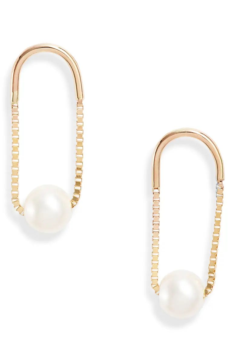 Crescent Pearl Drop Earrings | Nordstrom