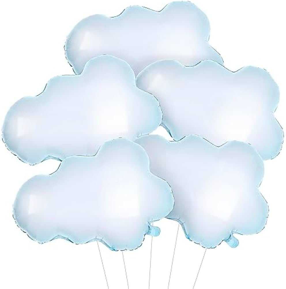 KatchOn, Huge Cloud Balloons Set - 30 Inch, Pack of 5 | Cloud Balloons Kit for Cloud 9 Party Deco... | Amazon (US)