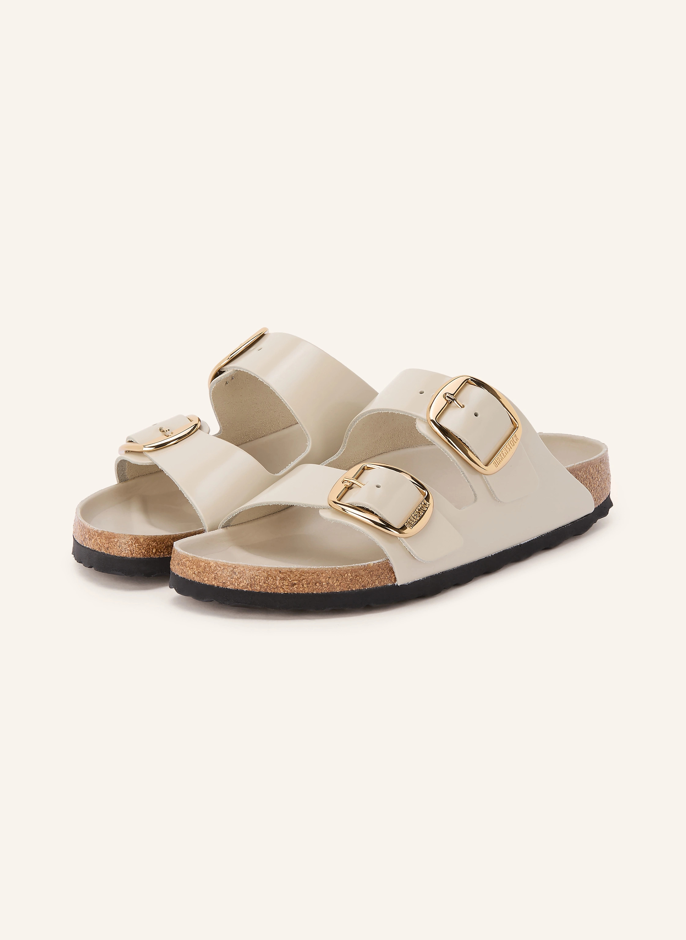 BIRKENSTOCK Pantoletten ARIZONA BIG BUCKLE in ecru / gold | Breuninger (DACH)