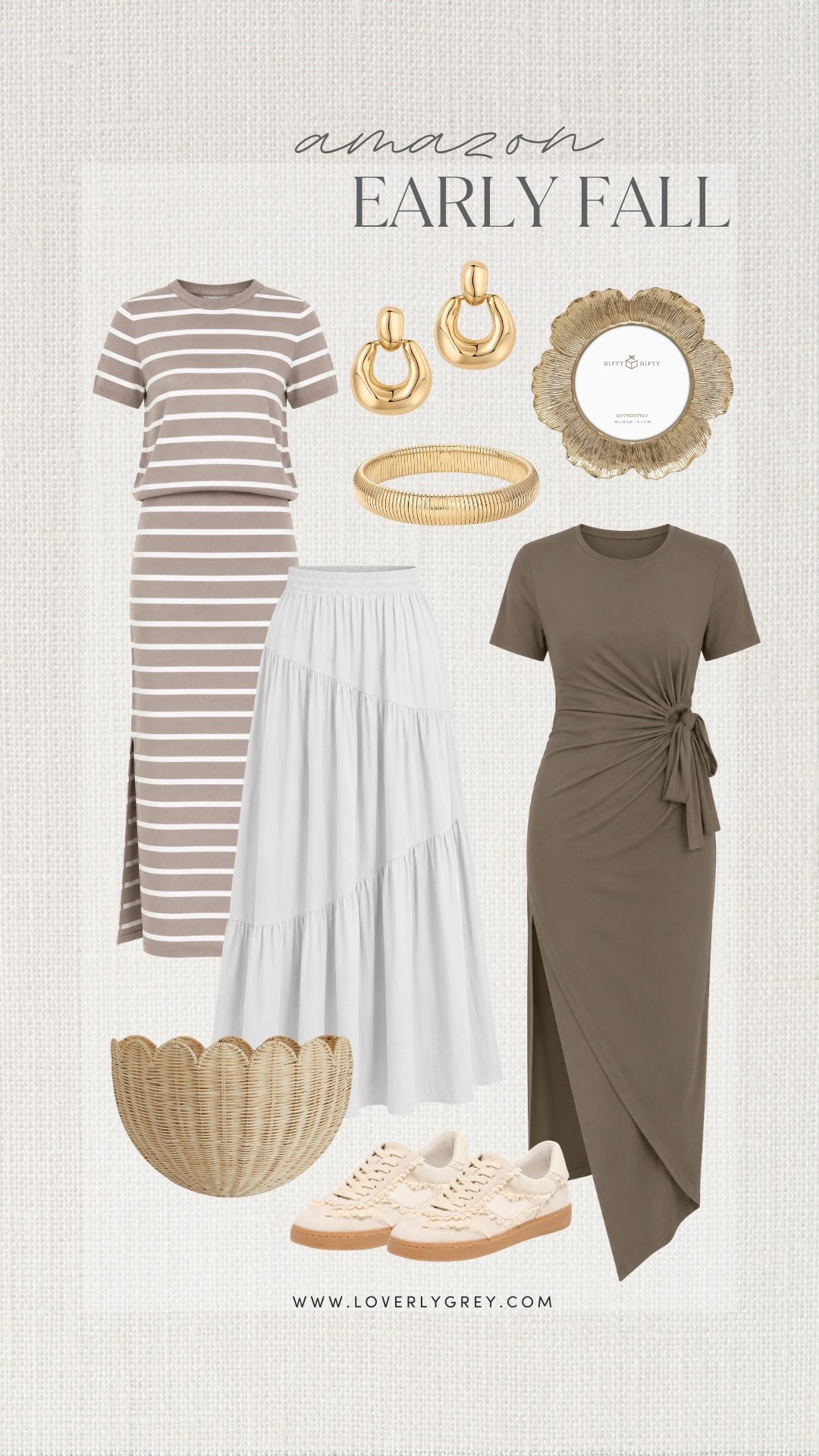 These early fall Amazon finds are perfect if you’re not quite ready for sweaters but want to start transitioning your wardrobe. Think comfortable dresses, easy separates, gold accessories, and cozy home accents in soft neutral tones. They’re versatile pieces you can wear now and continue styling throughout the season.

#LTKootd #LTKSeasonal #LTKWorkwear