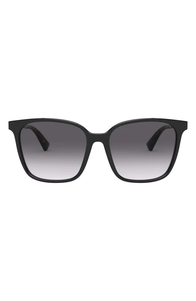 Rockstud 57mm Gradient Square Sunglasses | Nordstrom