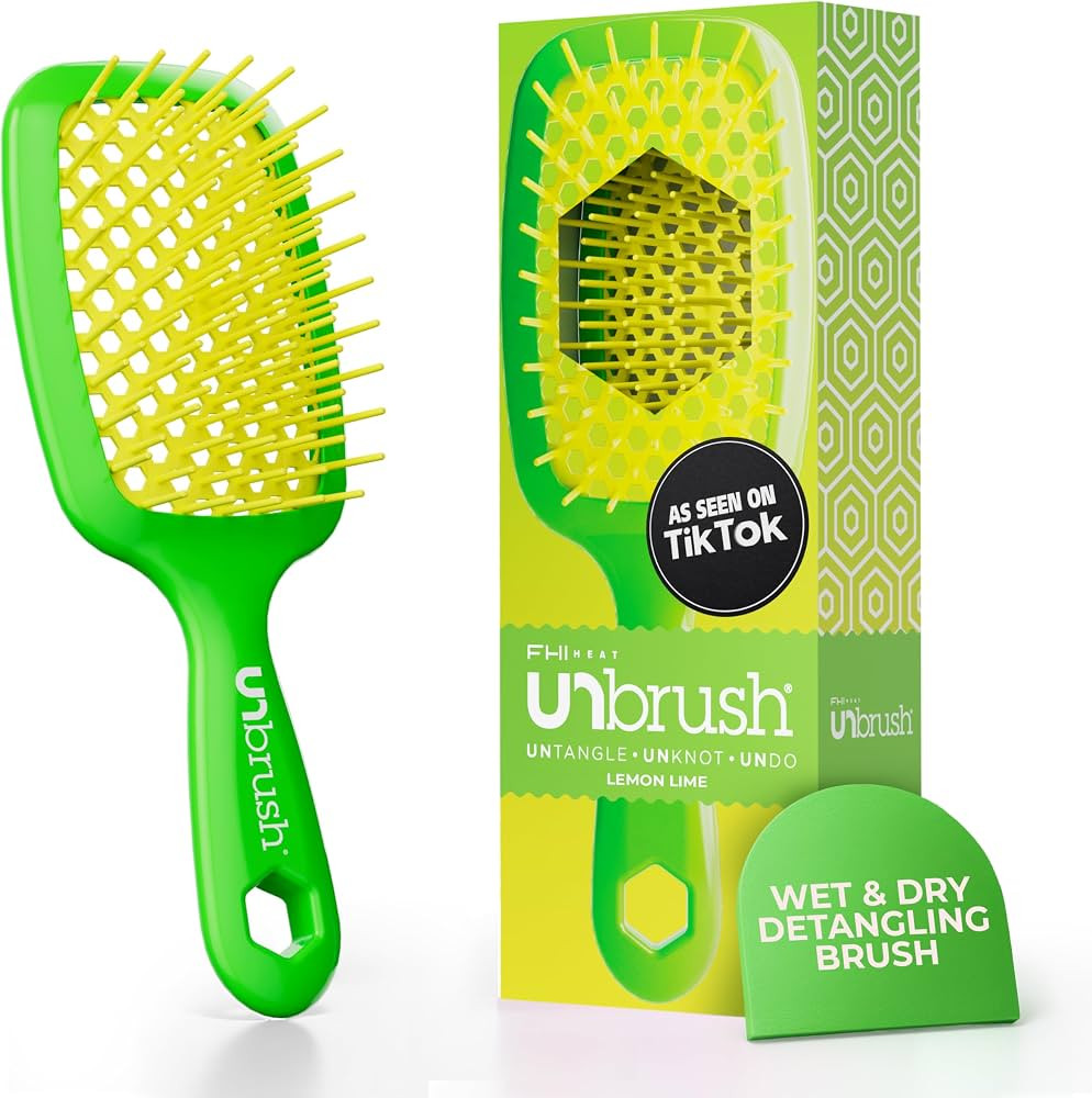 FHI Heat UNbrush Detangling Brush for Pain-Free Brushing on All Wet or Dry Hair Types \u2014 Dura... | Amazon (US)