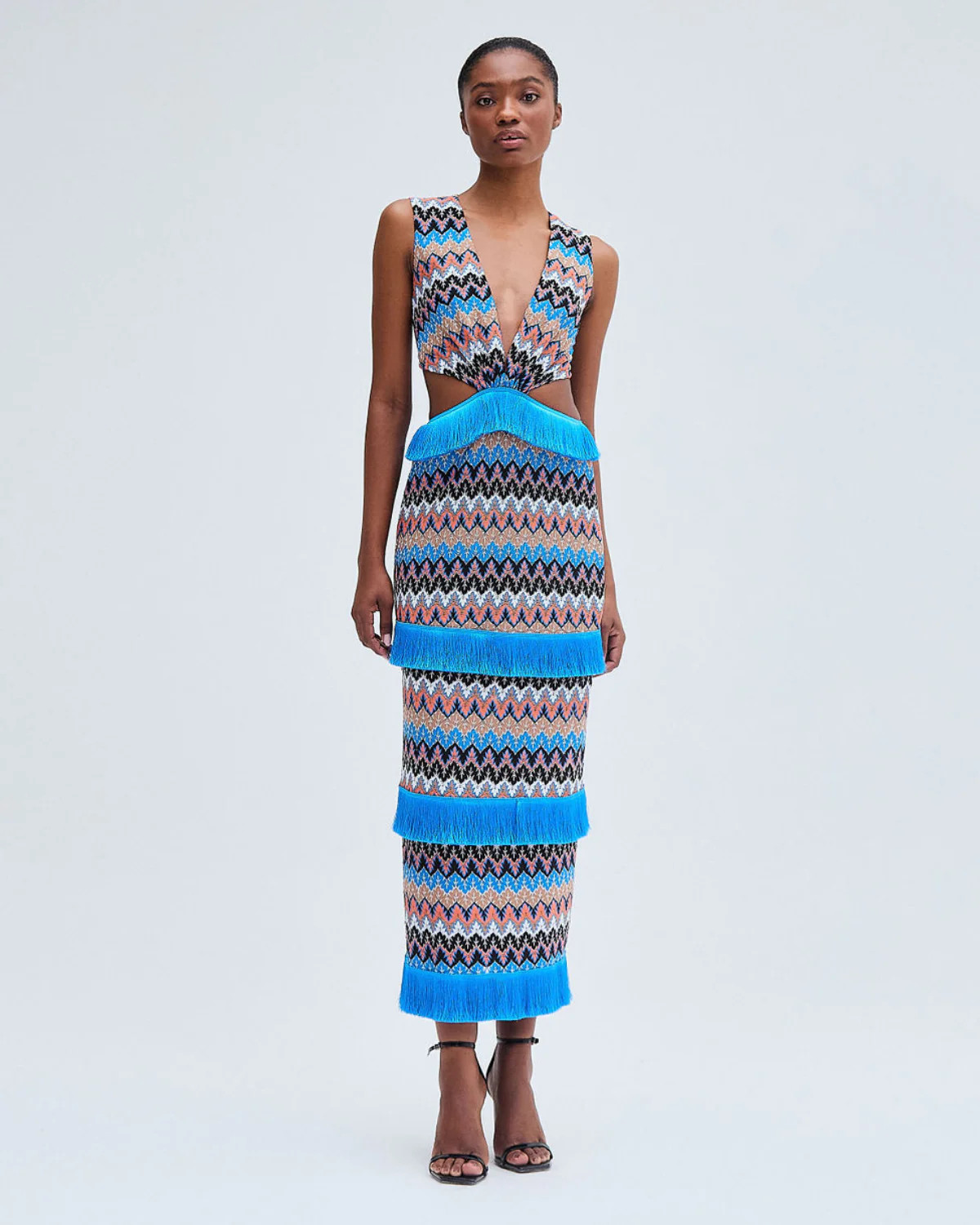 Crochet Cutout Midi Dress | PatBO