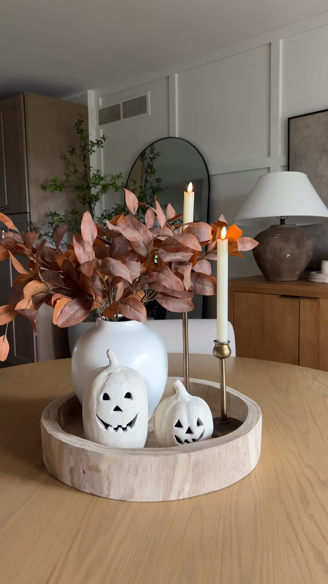 Easy and neutral fall centerpiece idea

#LTKSeasonal #LTKHome