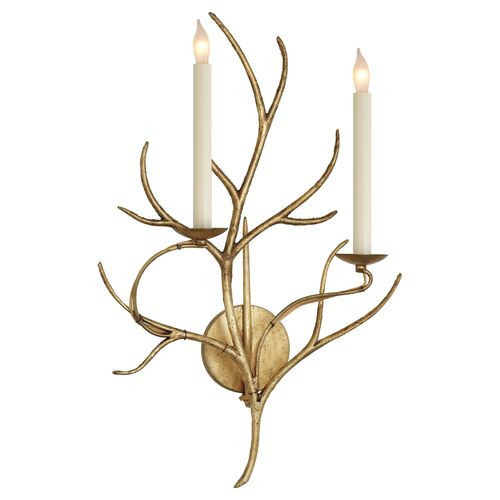 Branch Sconce, Gilded Iron | One Kings Lane
