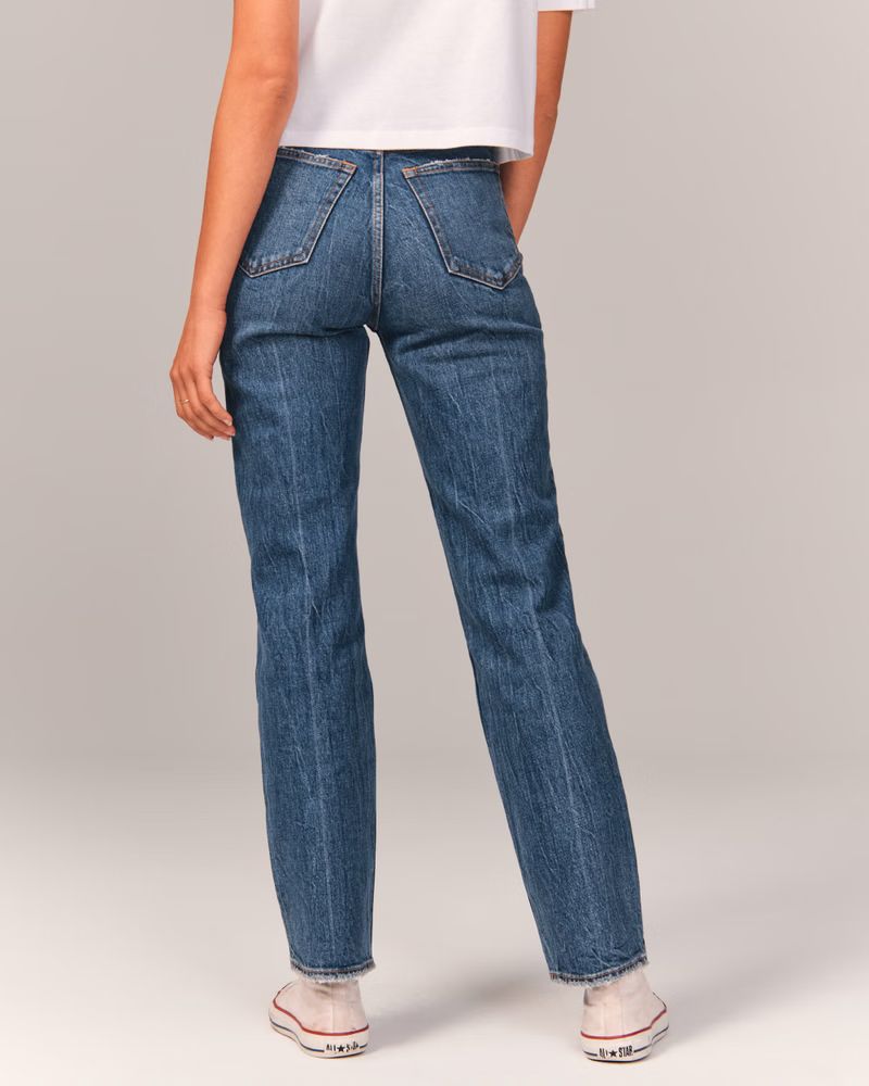 90s Ultra High Rise Straight Jeans | Abercrombie & Fitch (US)