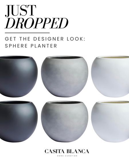 Just dropped! Get the designer look with these sphere planters!

Amazon, Rug, Home, Console, Amazon Home, Amazon Find, Look for Less, Living Room, Bedroom, Dining, Kitchen, Modern, Restoration Hardware, Arhaus, Pottery Barn, Target, Style, Home Decor, Summer, Fall, New Arrivals, CB2, Anthropologie, Urban Outfitters, Inspo, Inspired, West Elm, Console, Coffee Table, Chair, Pendant, Light, Light fixture, Chandelier, Outdoor, Patio, Porch, Designer, Lookalike, Art, Rattan, Cane, Woven, Mirror, Luxury, Faux Plant, Tree, Frame, Nightstand, Throw, Shelving, Cabinet, End, Ottoman, Table, Moss, Bowl, Candle, Curtains, Drapes, Window, King, Queen, Dining Table, Barstools, Counter Stools, Charcuterie Board, Serving, Rustic, Bedding, Hosting, Vanity, Powder Bath, Lamp, Set, Bench, Ottoman, Faucet, Sofa, Sectional, Crate and Barrel, Neutral, Monochrome, Abstract, Print, Marble, Burl, Oak, Brass, Linen, Upholstered, Slipcover, Olive, Sale, Fluted, Velvet, Credenza, Sideboard, Buffet, Budget Friendly, Affordable, Texture, Vase, Boucle, Stool, Office, Canopy, Frame, Minimalist, MCM, Bedding, Duvet, Looks for Less

#LTKstyletip #LTKhome #LTKSeasonal