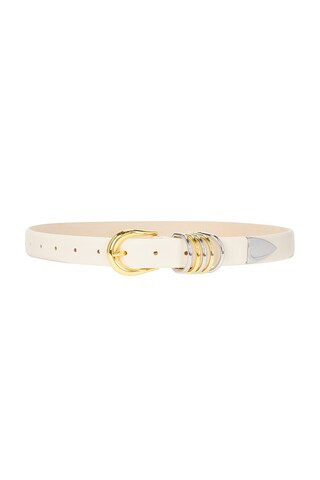 DEHANCHE Hollyhock Mixed Metal Belt in Ivory | FWRD 