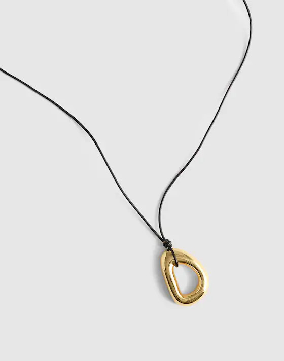Sculptural Pendant Cord Necklace | Madewell