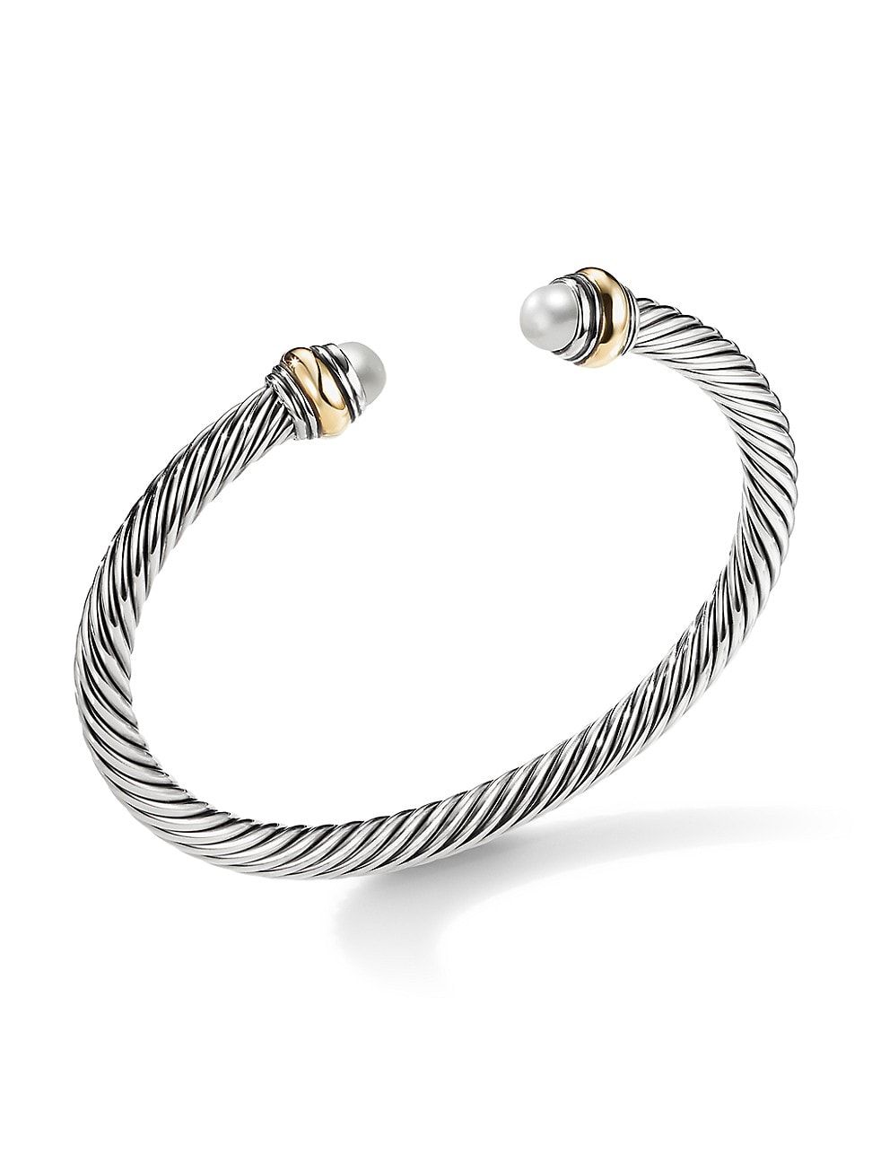 David Yurman Women's Cable Classic Bracelet with Pearl and 14K Yellow Gold/5mm - Pearl - Size Medium | Saks Fifth Avenue