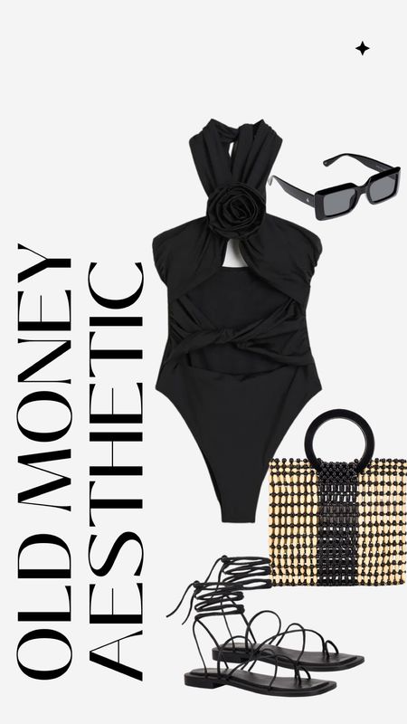 Summer outfit, swimsuit, bikini, bathing suit, beach, vacation, travel, old money, classy, timeless, beach bag, sandals, summer fashion 

#LTKswim #LTKtravel #LTKSeasonal