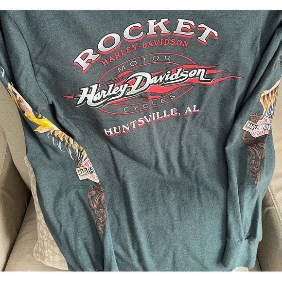 Harley Davidson unisex vintage long sleeve tshirt size Small (34-36) | Poshmark