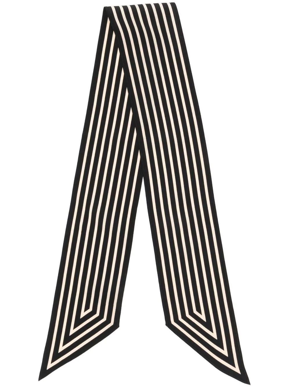 stripe-print silk scarf | Farfetch Global