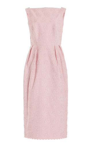 Embroidered Cotton-Blend Midi Dress | Moda Operandi (Global)