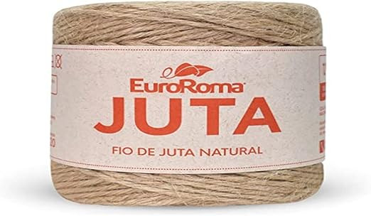 Barbante Cru, Euroroma, Juta Natural, 10/4, Rolo de 125 Metros | Amazon (BR)