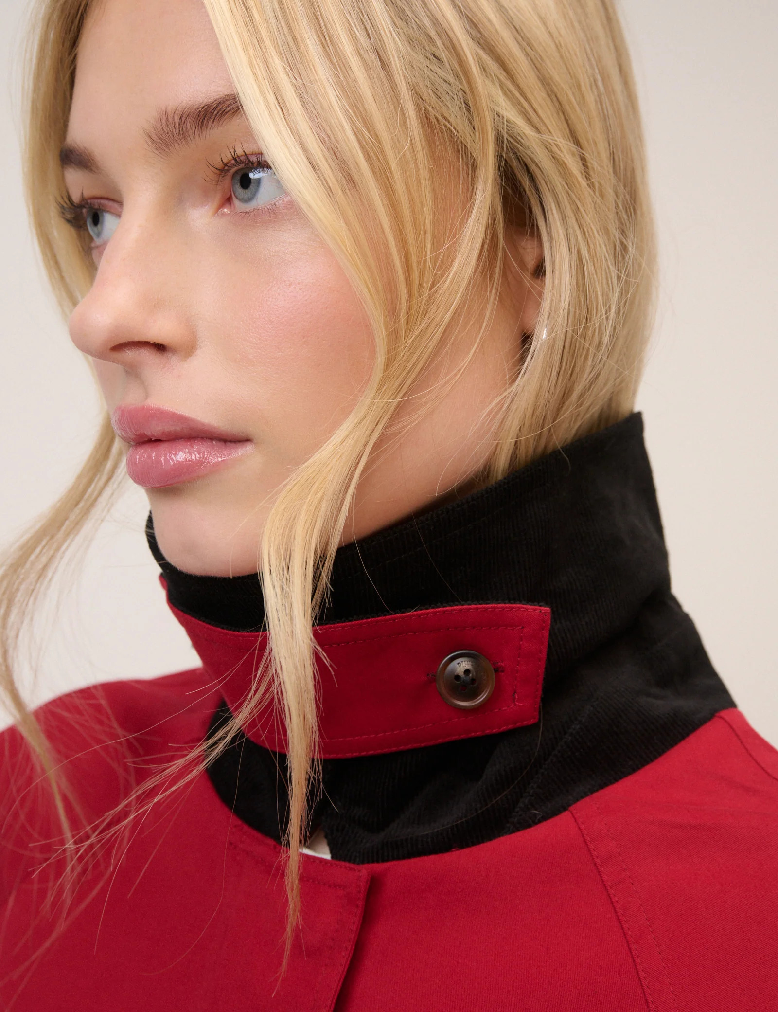 Red Cord Detail Barn Jacket | Nobody's Child