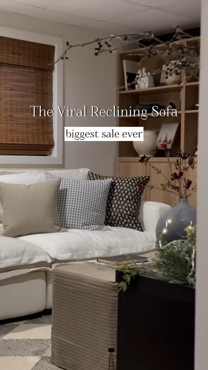 I have officially become one with this reclining sofa and I'm not sorry 😂 You guys, the comfort level is UNREAL - like sitting on a cloud that also massages your back. 

 #LTKSeasonal #LTKHome #LTKStyleTip