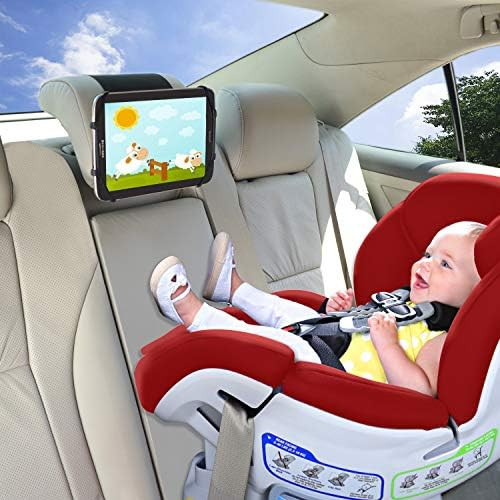 Car Mount TFY Universal Car Headrest Mount Holder with Silicon Holding Net Compatible with Both 4... | Amazon (US)