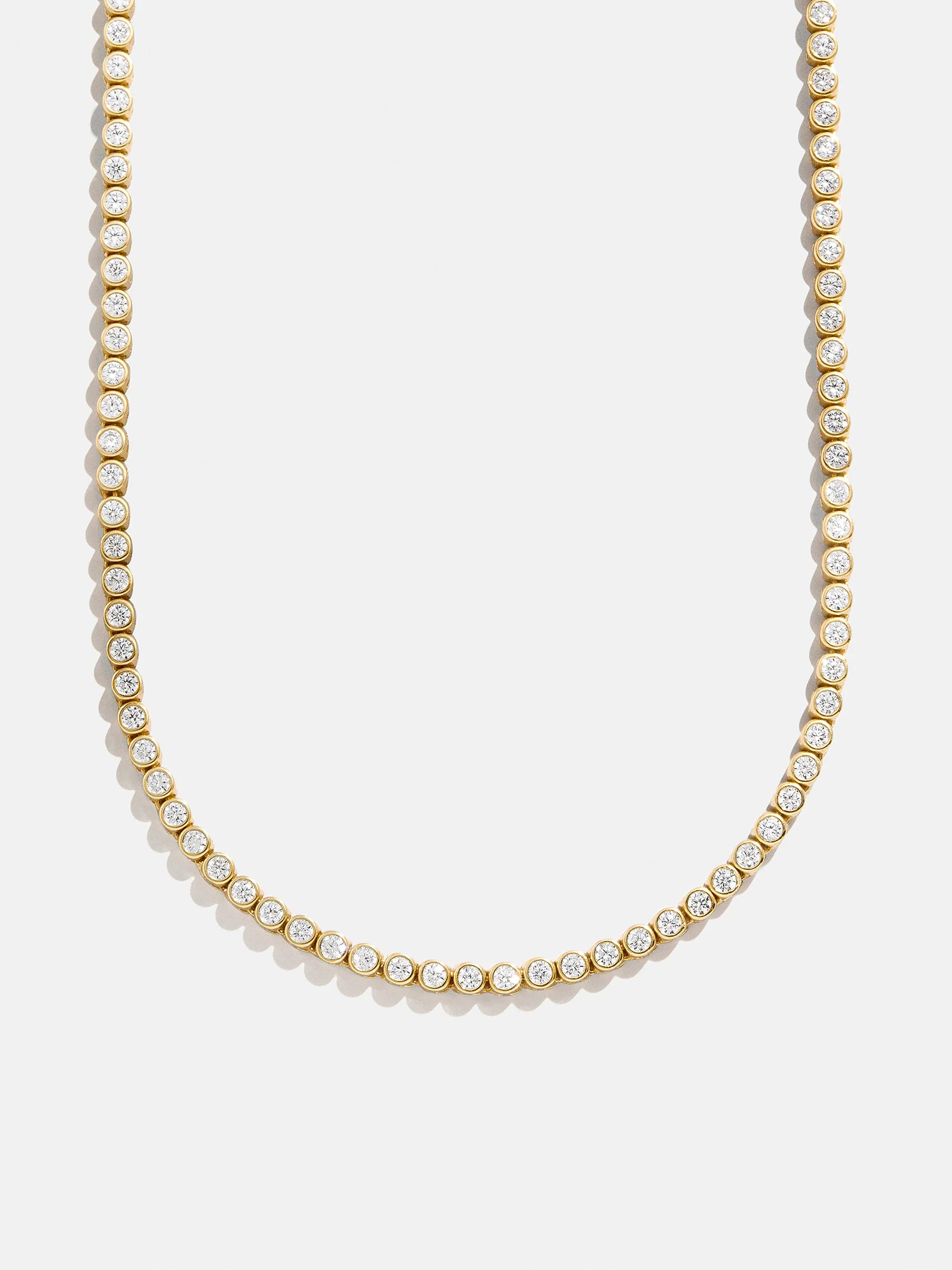 Amalie Bezel Tennis Necklace | BaubleBar
