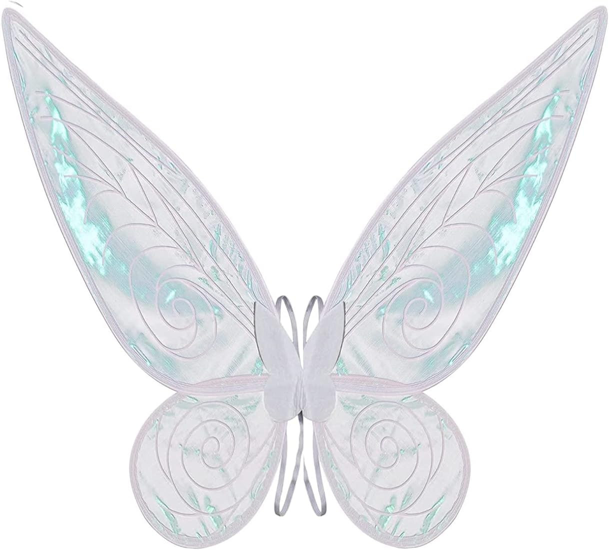 Caretoto White Fairy Wings Dress Up Sparkling Sheer Wings Butterfly Fairy Halloween Costume Angel... | Amazon (US)