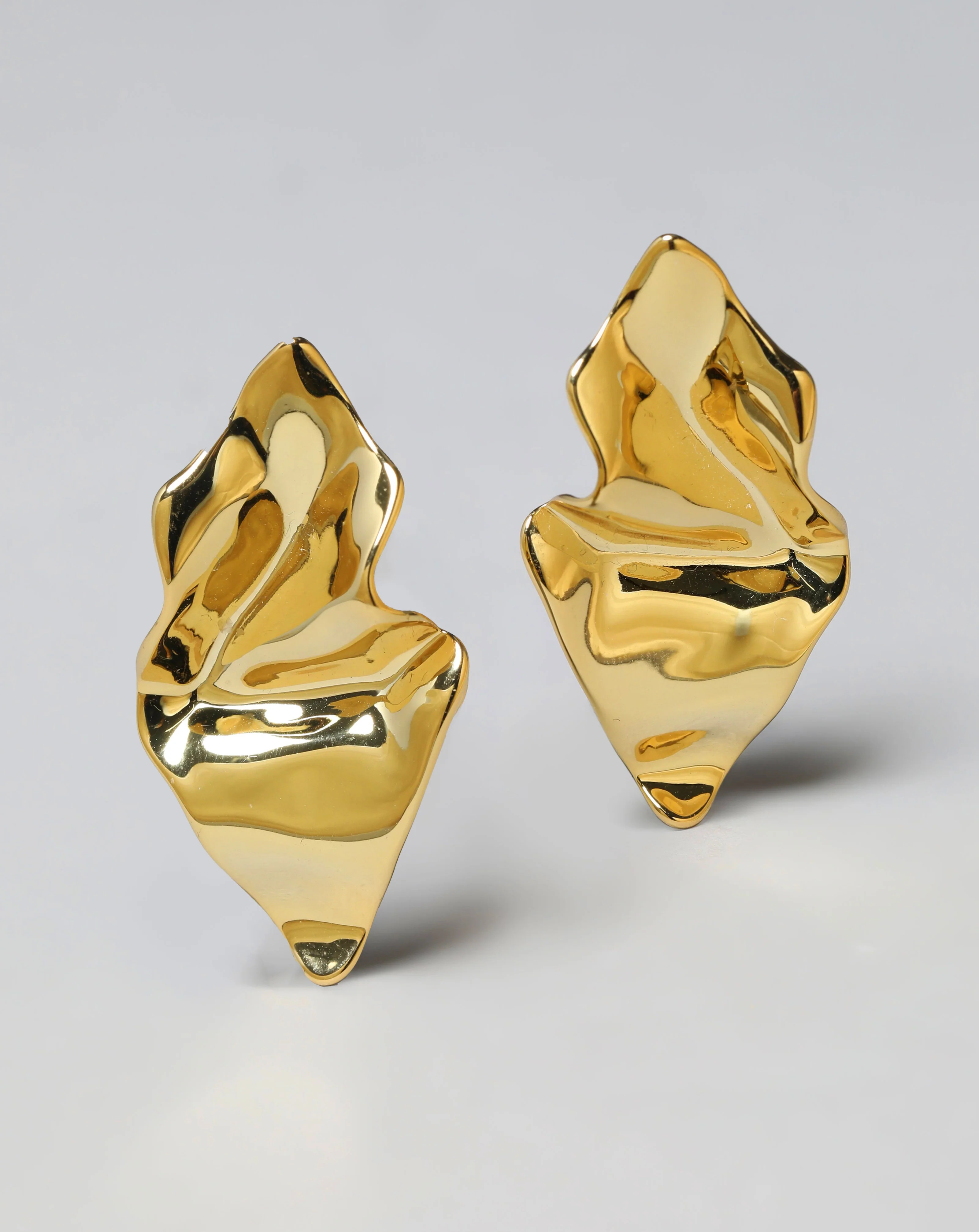 Alexis Bittar Crumpled Small Post Earring- in Gold | Statement Jewelry from Alexis Bittar | Alexis Bittar