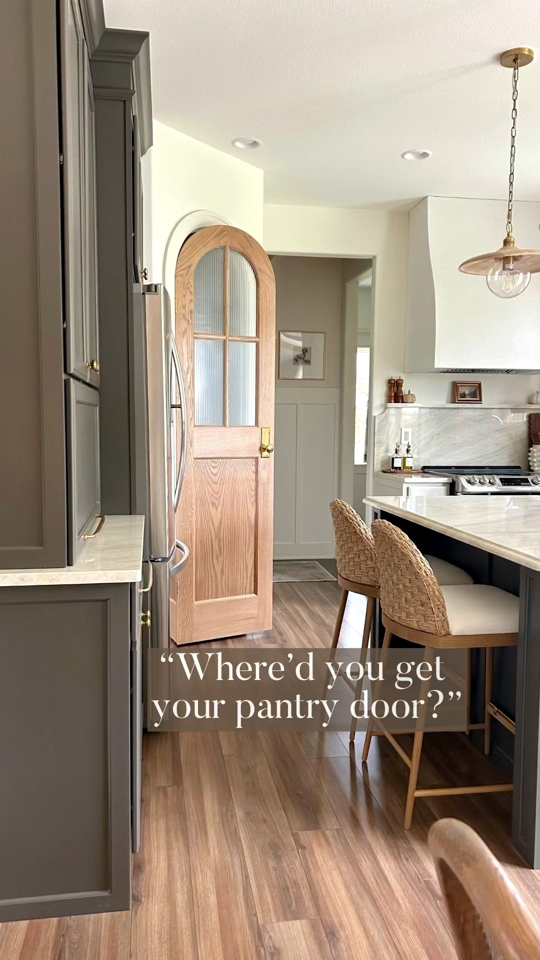 Kitchen makeover
Pantry door
Arched door
Reeded glass
Brass hardware
Urbane bronze cabinets
DIY door
Taj Mahal quartzite

#liketkit
@liketk.it

#LTKHome