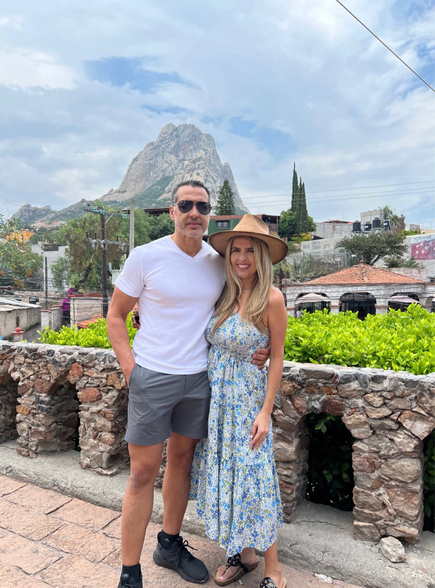Peña de Bernal Mexico 🇲🇽 Peña de Bernal is a 433-metre monolith, one of the tallest in the world. It is located in San Sebastián Bernal, a small town in the Mexican state of Querétaro. It is one of the most touristic sites near the capital of Santiago de Querétaro. 2 hours from Mexico City. Super cute town and food is delicious. 
Travel 
Summer dresses 

#LTKSeasonal #LTKsalealert #LTKtravel