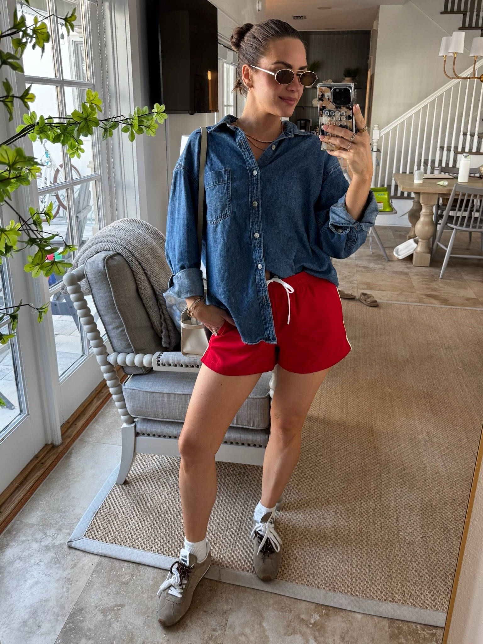 OOTD - picking up breakfast on our beach trip ☀️ (Top XS & Shorts S)

#LTKmomlife #LTKTravel #LTKootd