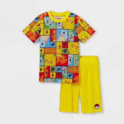 Boys' Pokemon 2pc Pajama Set - Yellow | Target