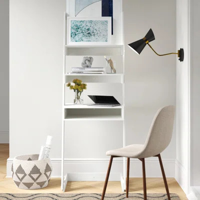 Hayley Leaning/Ladder Desk Foundstone™ Color (Top/Frame): White | Wayfair North America