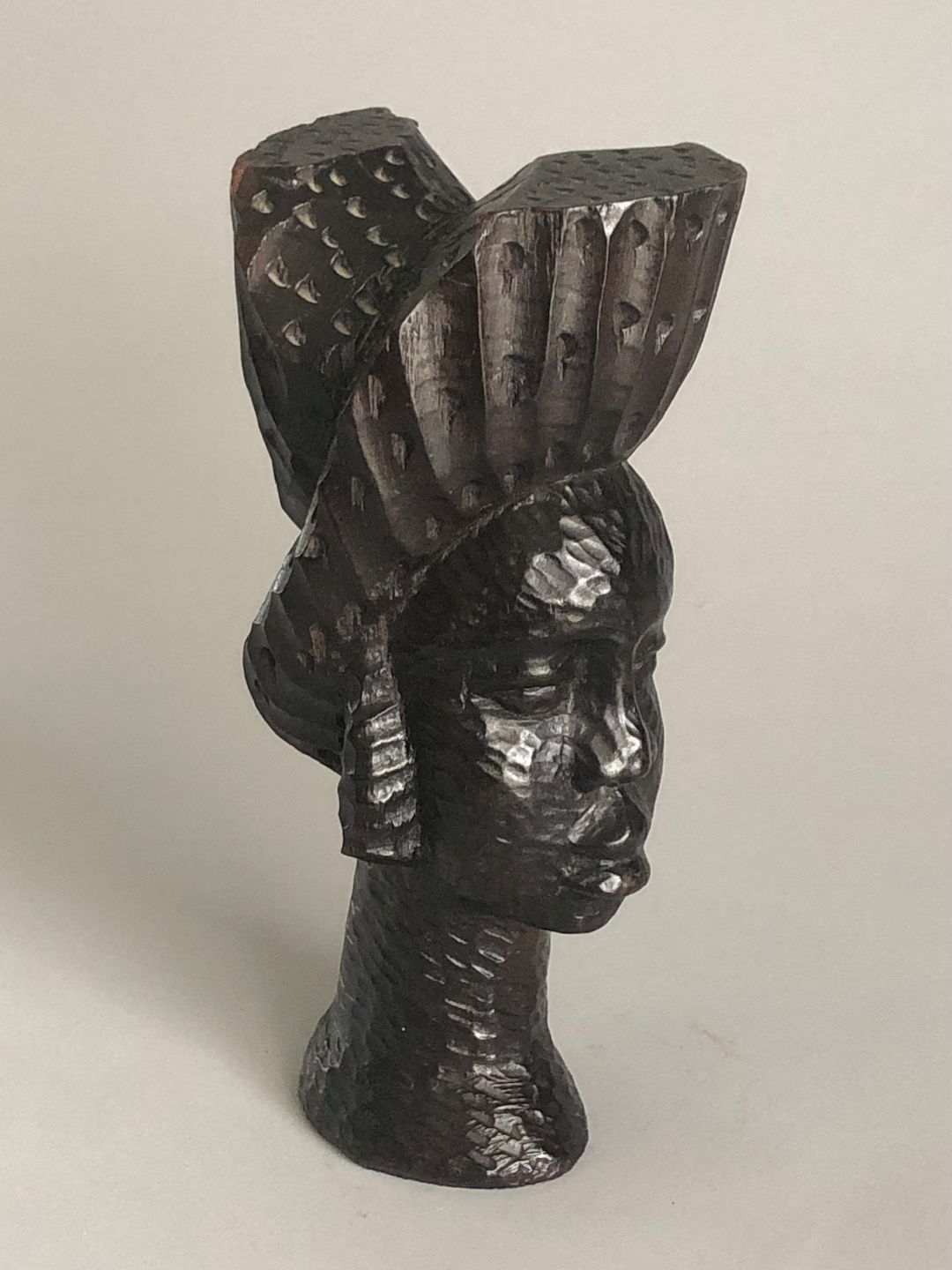 Carved Wood African Modernist Bust Sculpture Ebony Vintage Africa - Etsy | Etsy (US)