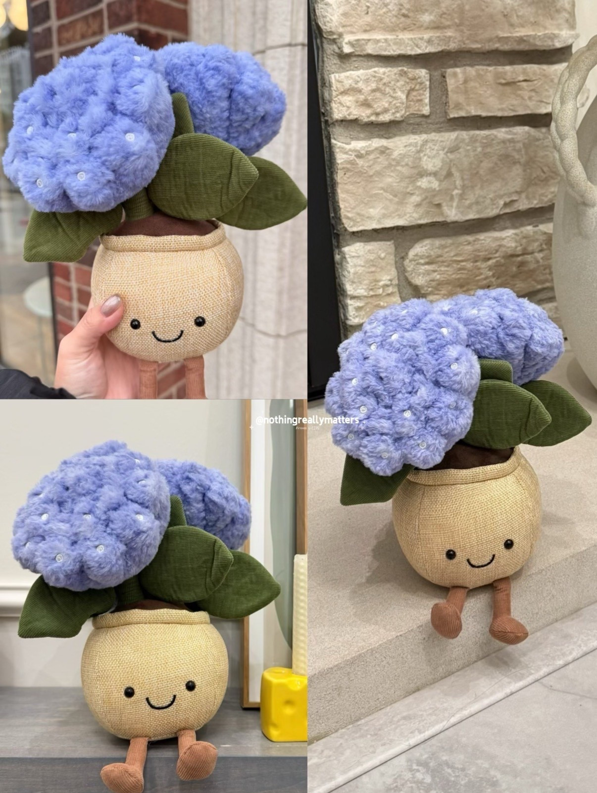 💙 Cutest home decor + plush in one!!
This Jellycat hydrangea is seriously too adorable — soft, fluffy petals + the sweetest little smile 🌸✨

Perfect for:
• nursery styling
• kids room decor
• coffee table / shelf styling
• gifting (new moms, baby showers, birthdays 🎁)

It gives cozy, aesthetic, and just makes any corner feel happier 🥹

💡 Tip: style it with neutral tones or wood textures = instant Pinterest vibe

#LTKHome #LTKGiftGuide #Jellycat #CozyHome #NurseryDecor #CuteFinds #HomeStyling #AestheticHome #GiftIdeas
