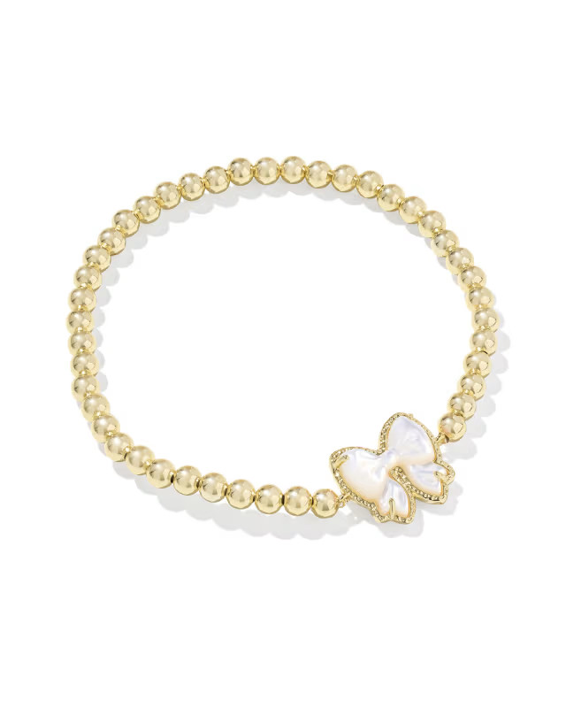 Haley Bow Gold Stretch Bracelet | Kendra Scott