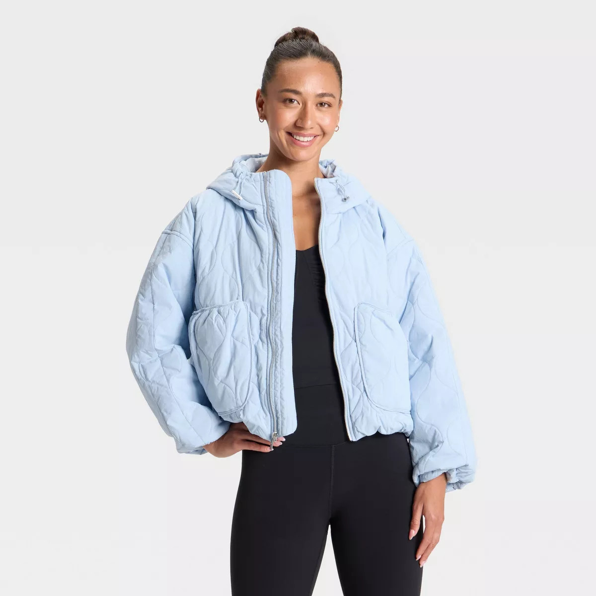 Women's Quilted Hooded Jacket - All In Motion™ | Target