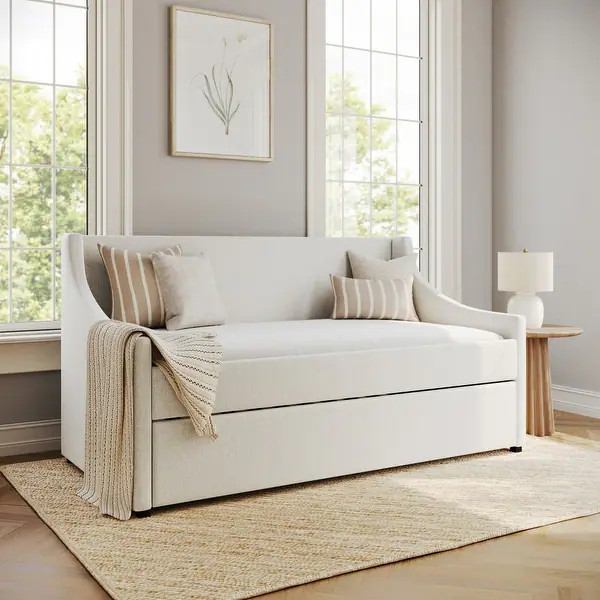 Martha Stewart Daybed with Rear Siderail and Pull-Out Trundle - Bed Bath & Beyond - 43348088 | Bed Bath & Beyond