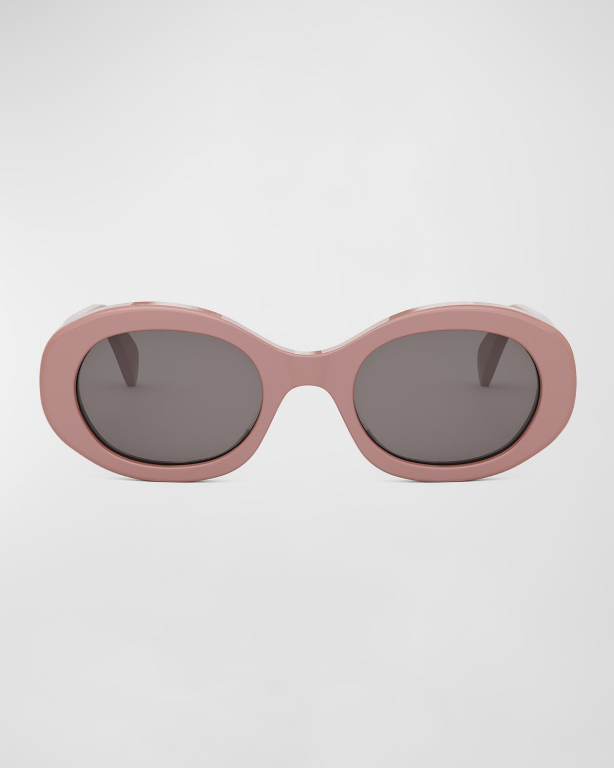 Triomphe Acetate Oval Sunglasses | Neiman Marcus