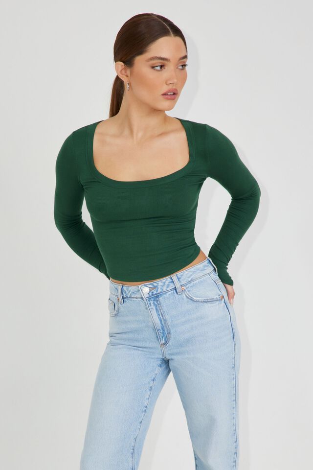 Pamela Long Sleeve Scoop Neck | Garage Clothing