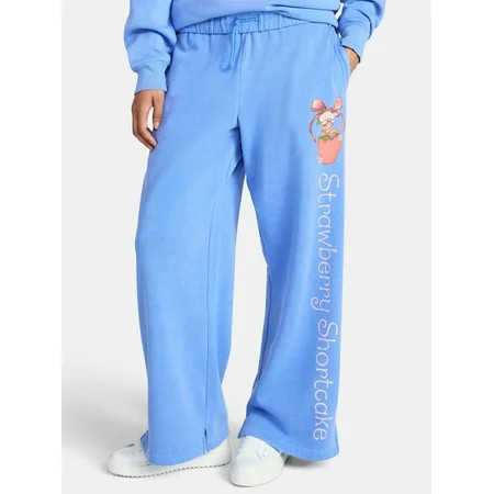 Strawberry Shortcake Women's Satin Bow Graphic Fleece Sweatpants, Sizes XXS-XXL | Walmart (US)