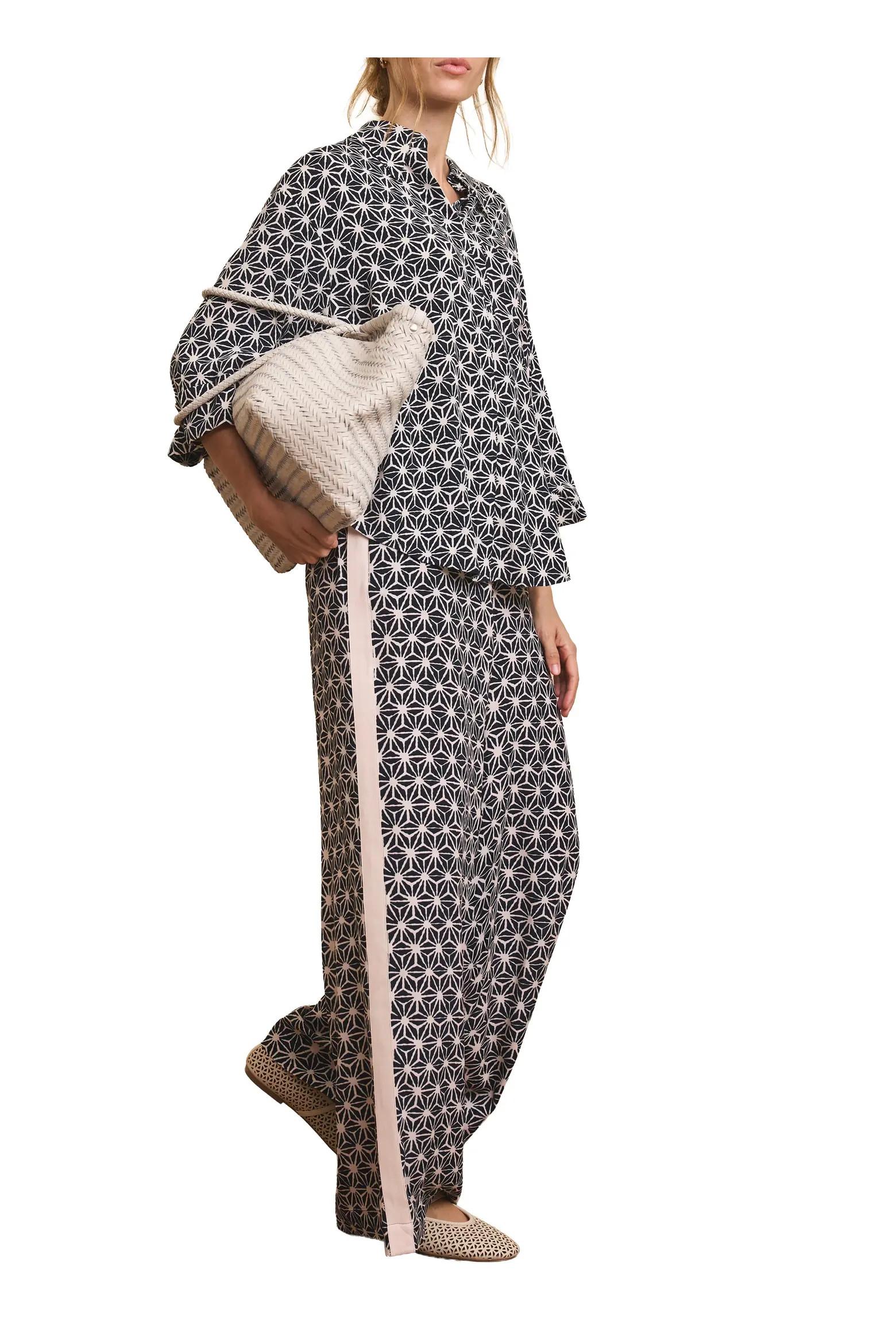 Geometric Print Wide Trousers (Women) | Nordstrom | Nordstrom