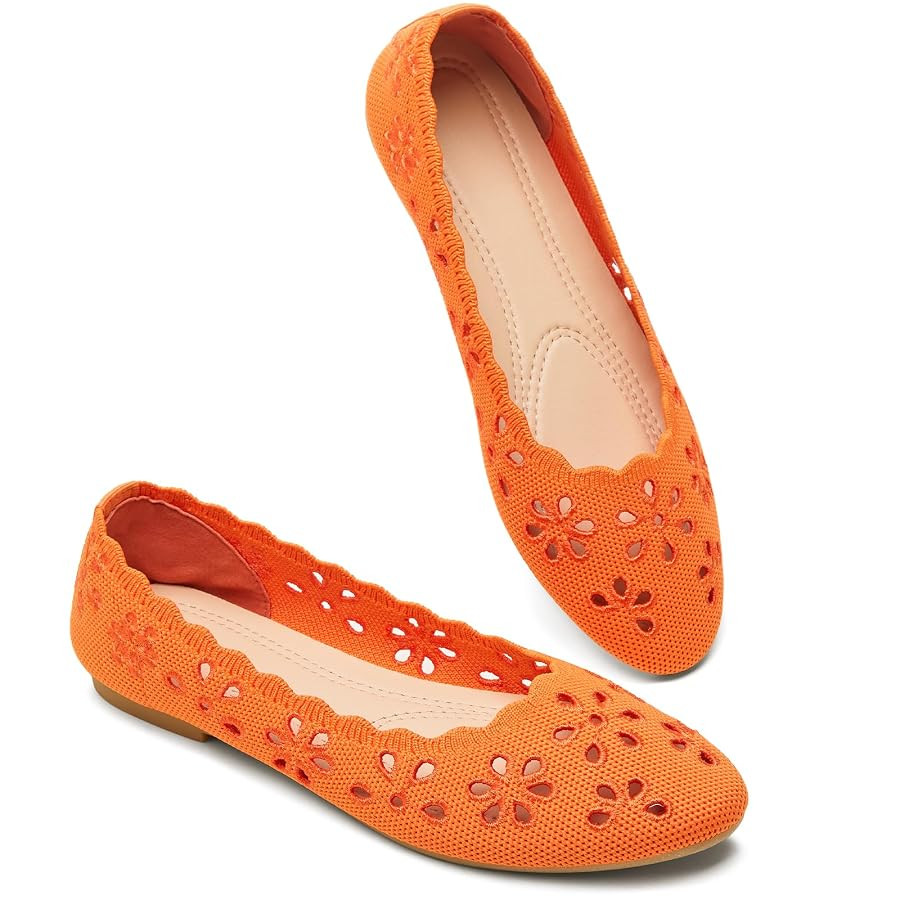 BABUDOG Knit Ballet Flats Shoes for Women,Womens Flats Dressy Comfortable,Women’s Dress Shoes w... | Amazon (US)