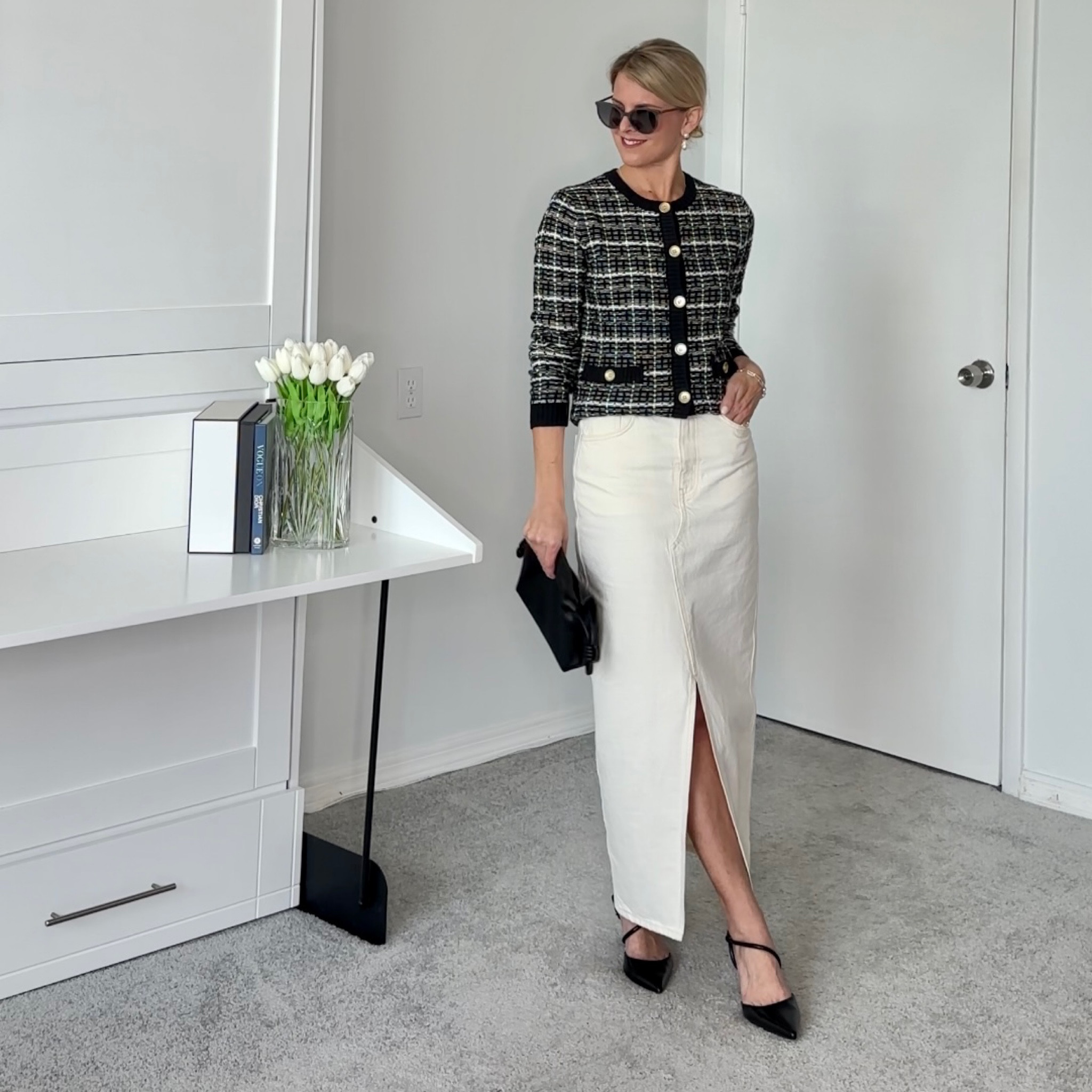 All true to size.   This jacket is longer, I folded it under.   

#LTKSeasonal #LTKover40 #LTKfindsunder100