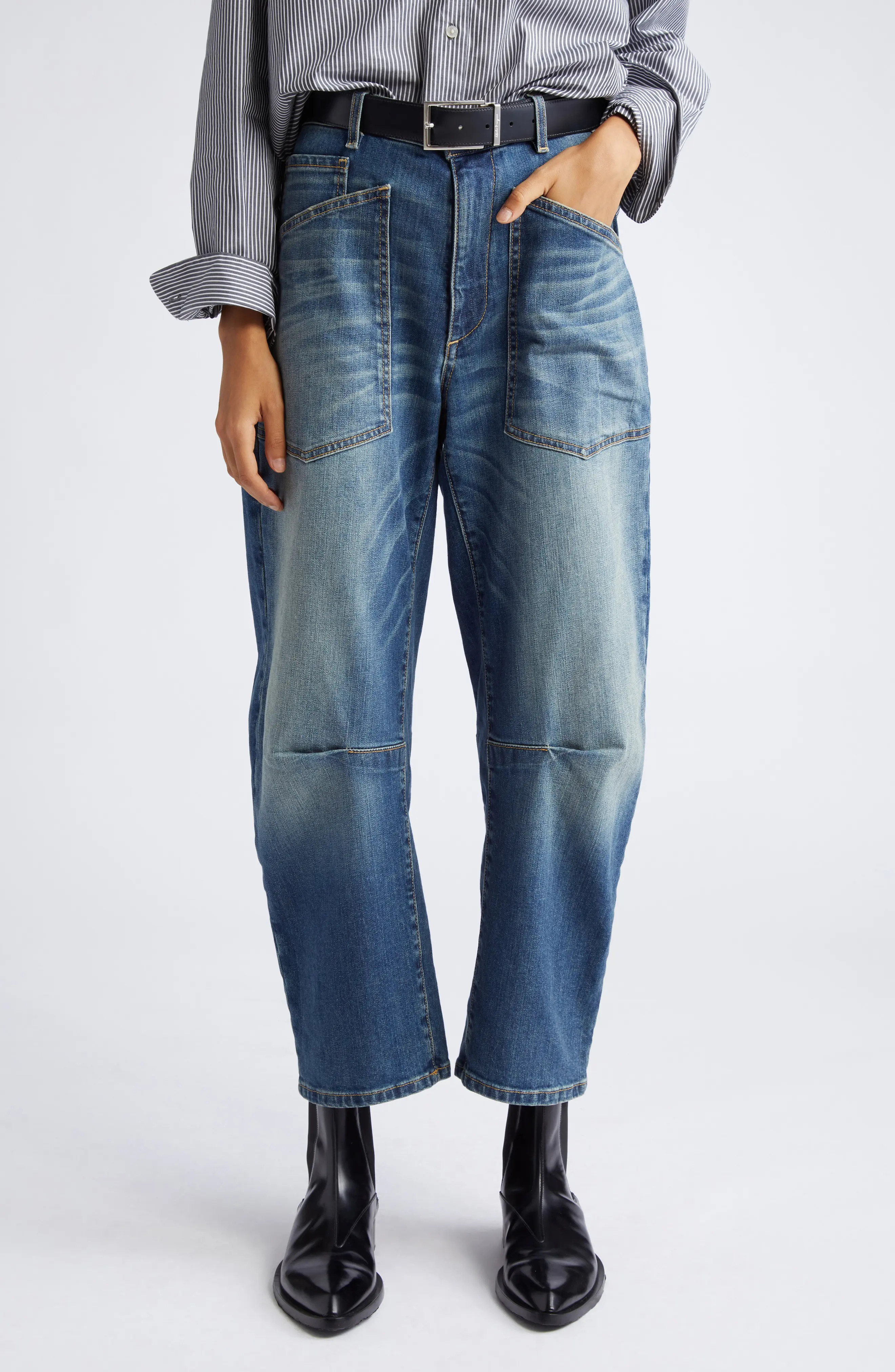 Nili Lotan Shon Barrel Jeans (Women) | Nordstrom | Nordstrom