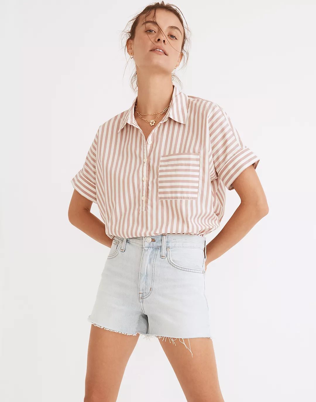 Relaxed Denim Shorts in Essen Wash | Madewell